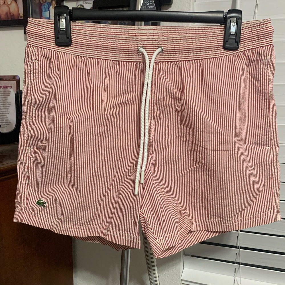 Men’s Lacoste swim trunks Sz M